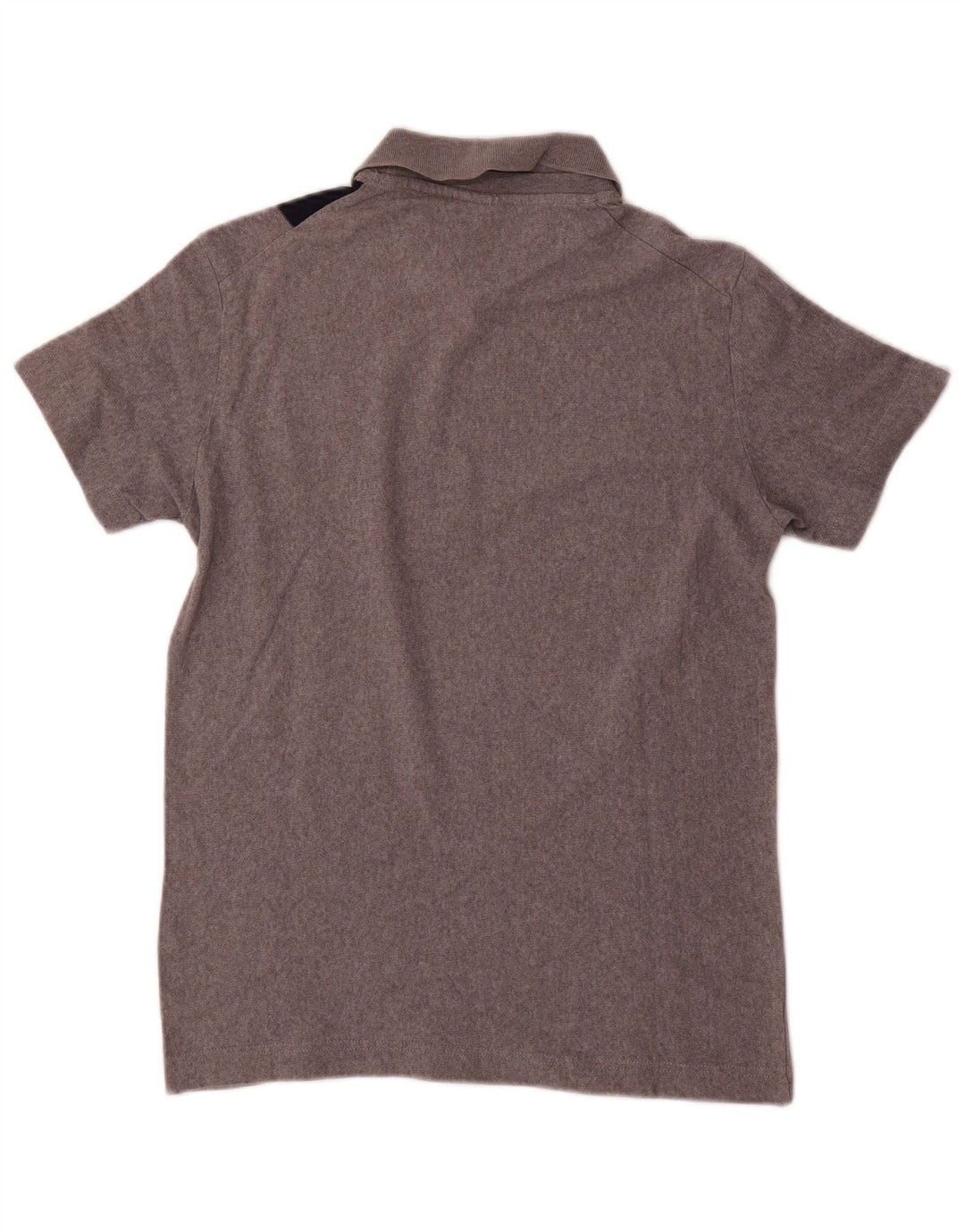 Camisa polo masculina Bikkembergs pequena cinza colorblock algodão