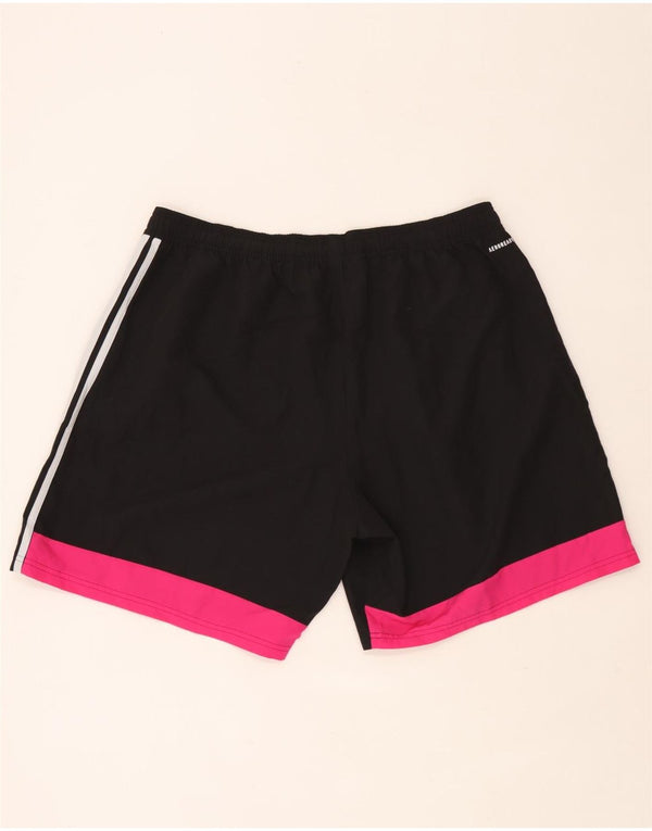 Adidas Mens Aeroready Slim Fit Sport Shorts 2XL Black Colourblock Polyester