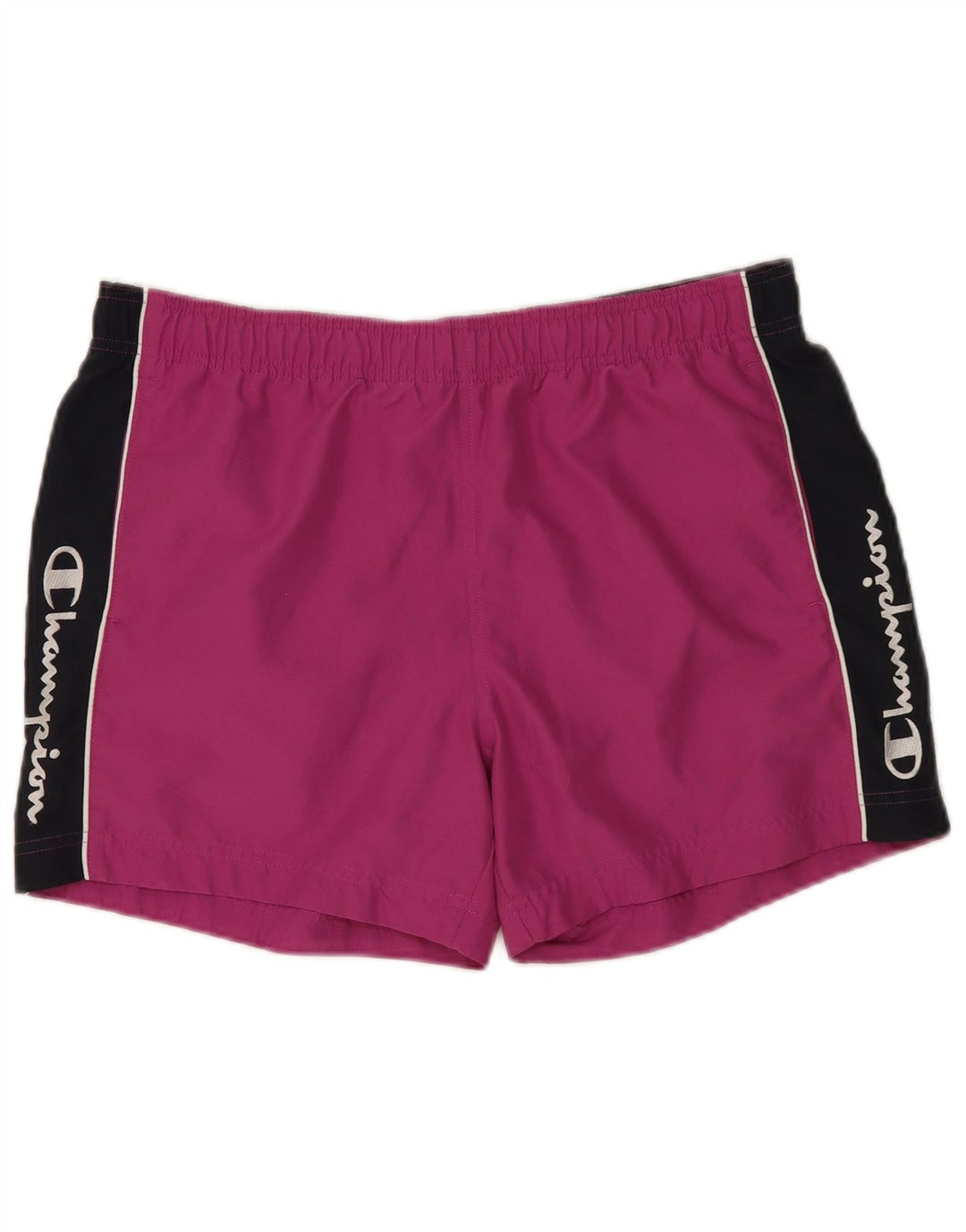 Shorts de natação masculino Champion Graphic grande roxo colorido bloco de poliéster