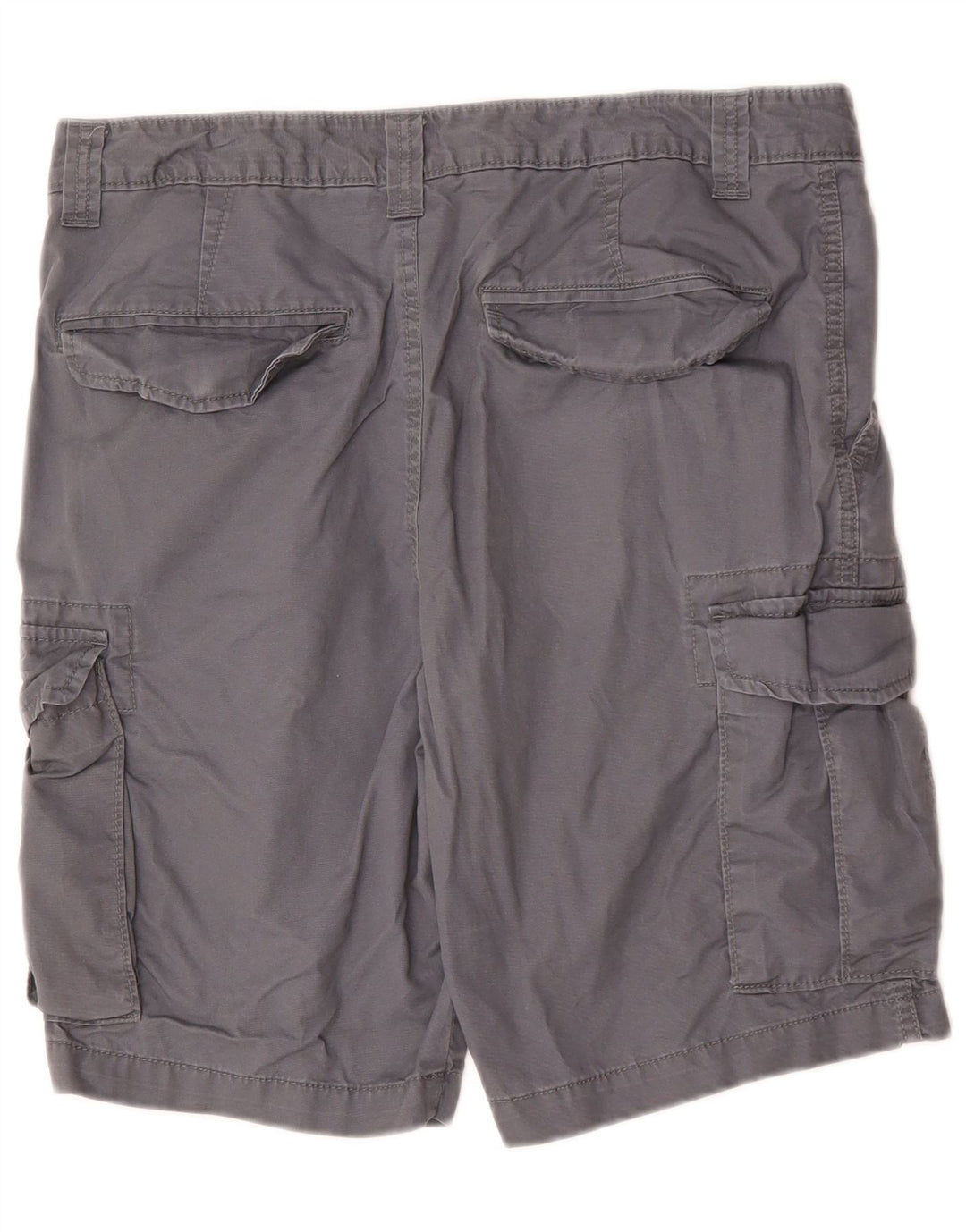 Shorts cargo masculino Marks & Spencer W34 grande algodão cinza