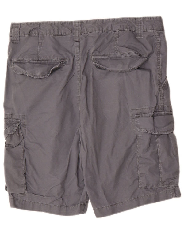 Shorts cargo masculino Marks & Spencer W34 grande algodão cinza
