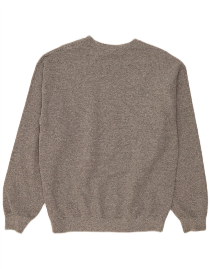 TOPSHOP Mens Paris Graphic Moletom Jumper Médio Cinza Salpicado