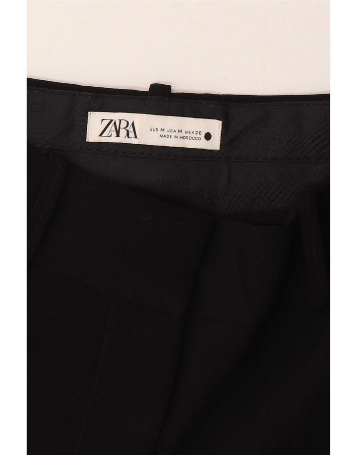 Zara Bermuda feminina Chino Shorts médio W32 preto