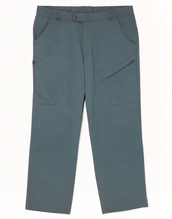 Calça cargo masculina Rohan para caminhada grande W36 L29 azul poliamida