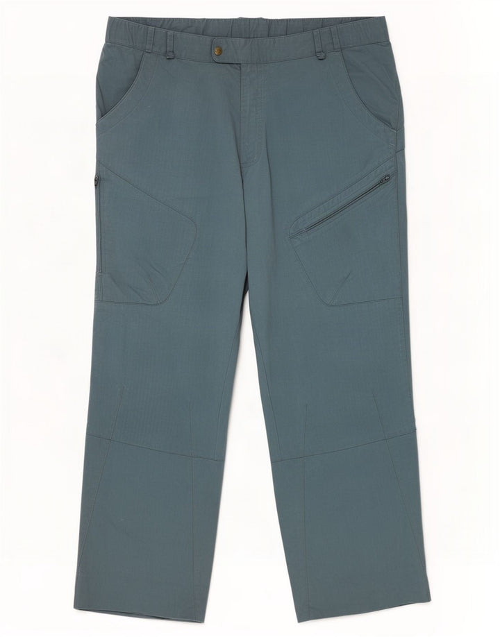 Calça cargo masculina Rohan para caminhada grande W36 L29 azul poliamida