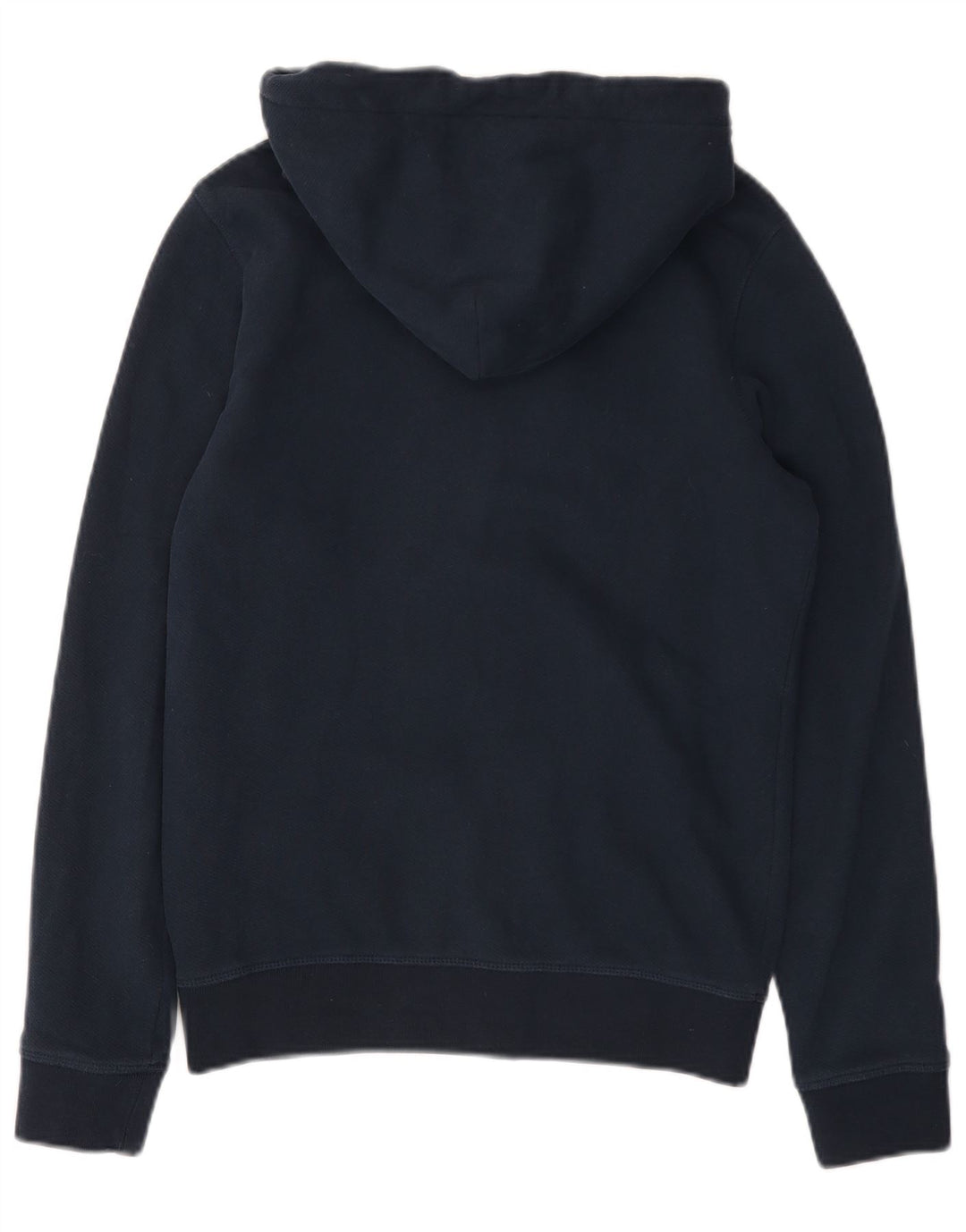 GANT Suéter masculino com capuz e zíper gráfico pequeno algodão azul marinho