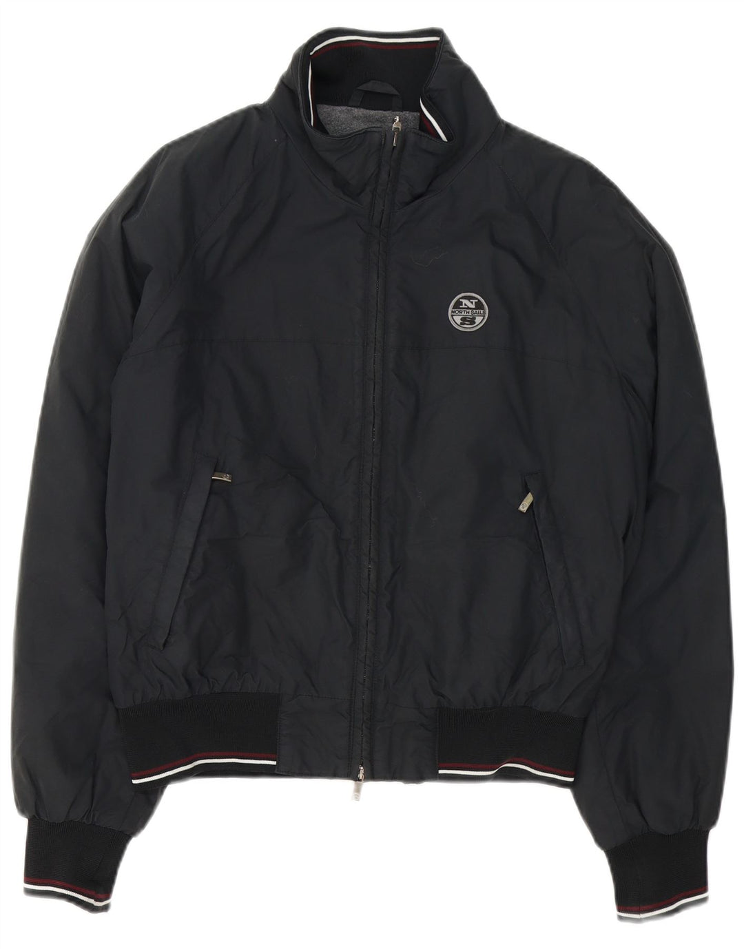 Jaqueta bomber masculina North Sails UK 38 poliamida listrada preta média