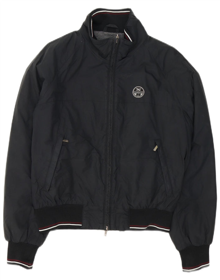 Jaqueta bomber masculina North Sails UK 38 poliamida listrada preta média