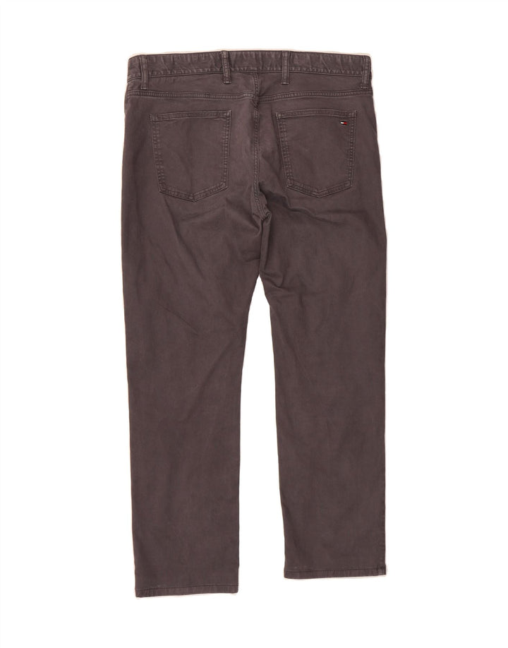TOMMY HILFIGER Mens Straight Casual Trousers W36 L32 Grey Cotton Vintage Tommy Hilfiger and Second-Hand Tommy Hilfiger from Messina Hembry 