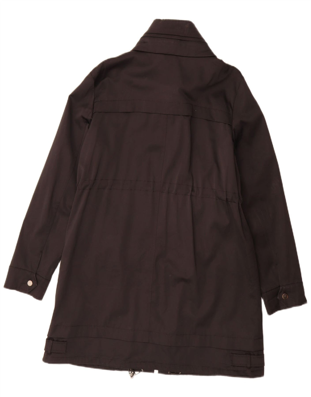 Zara Jaqueta Parka Feminina com Capuz Reino Unido 14 Médio Preto