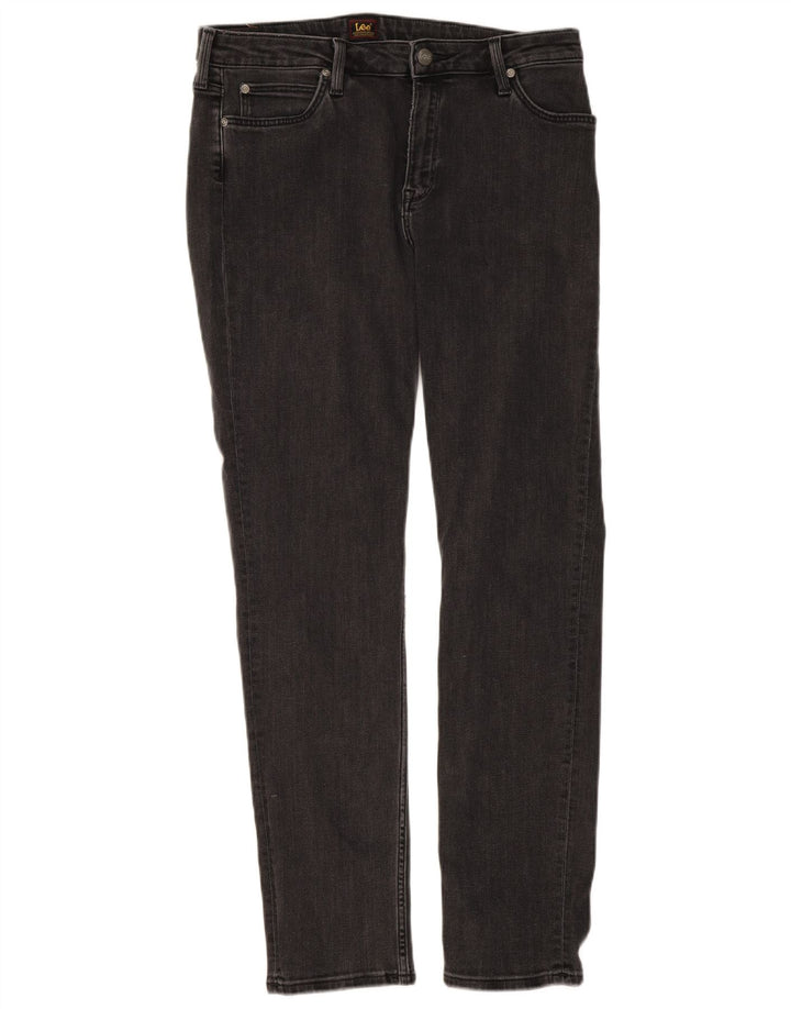 LEE Womens Elly Slim Jeans W33 L33 Cinza Algodão