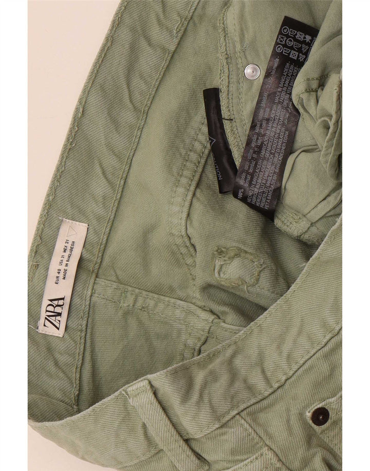 Zara Mens Slim Jeans EU 40 Médio W31 L26 Algodão Verde