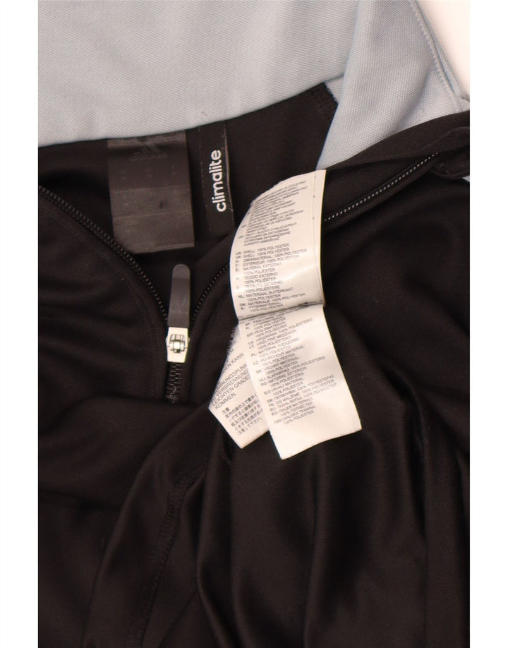 Adidas Mens Climalite Pullover Treino Top Médio Preto Colorblock