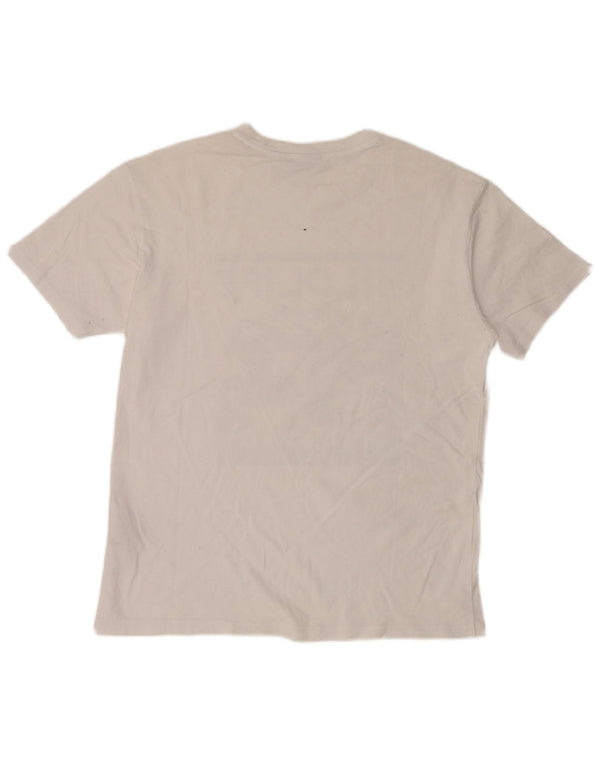 Camiseta masculina gráfica Napapijri pequena branca