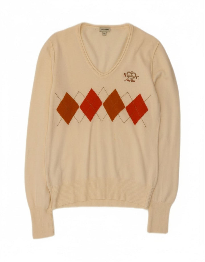 Suéter feminino Henry Cottons com decote em V IT 46 grande off white