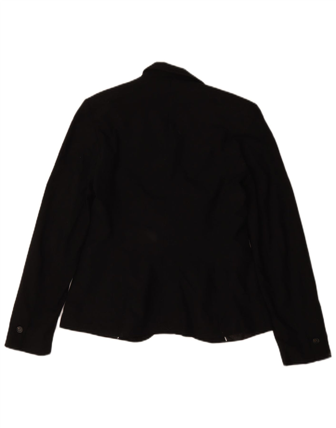 Jaqueta blazer feminina Zara com 1 botão Reino Unido 36 poliéster preto pequeno