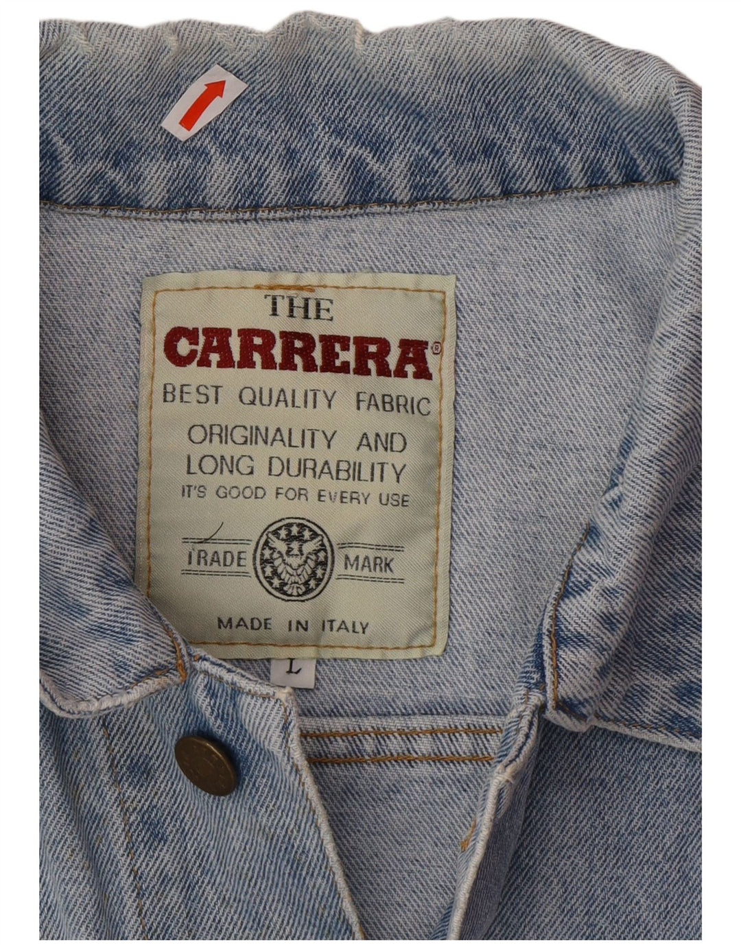 Jaqueta jeans masculina CARRERA UK 40 grande azul