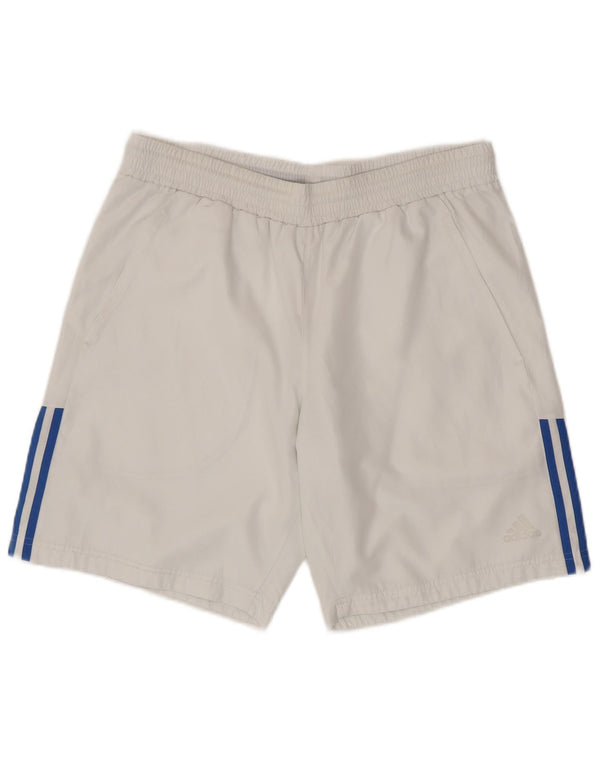 Shorts esportivos masculinos ADIDAS grandes brancos