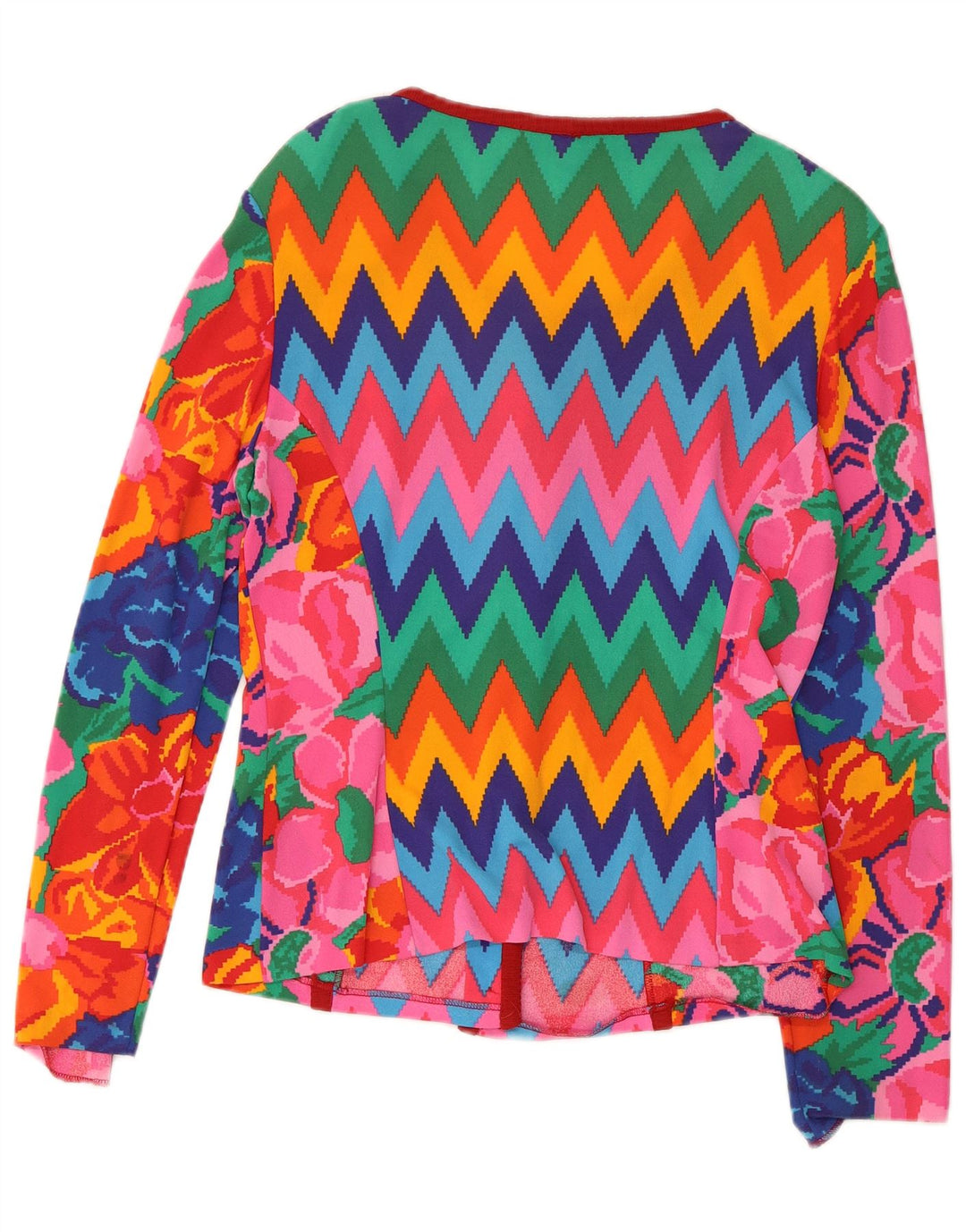 Suéter cardigã feminino ROCCOBAROCCO IT 44 médio multicolorido Chevron