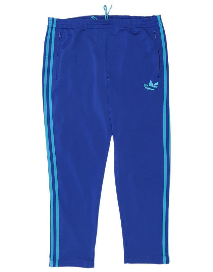 Calça Adidas Mens Treino Poliéster Azul Médio