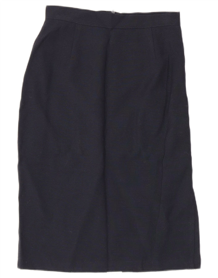 Conjunto de saia feminina Class de 5 botões e 2 peças IT 42 Médio W26 Azul marinho