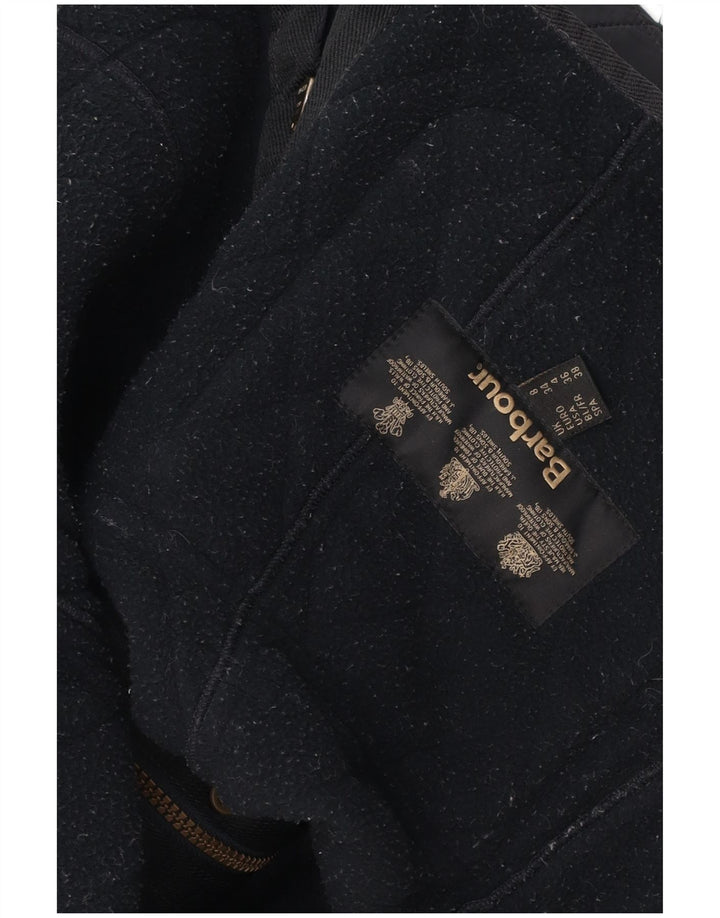 Jaqueta acolchoada feminina Barbour UK 8 pequena azul marinho