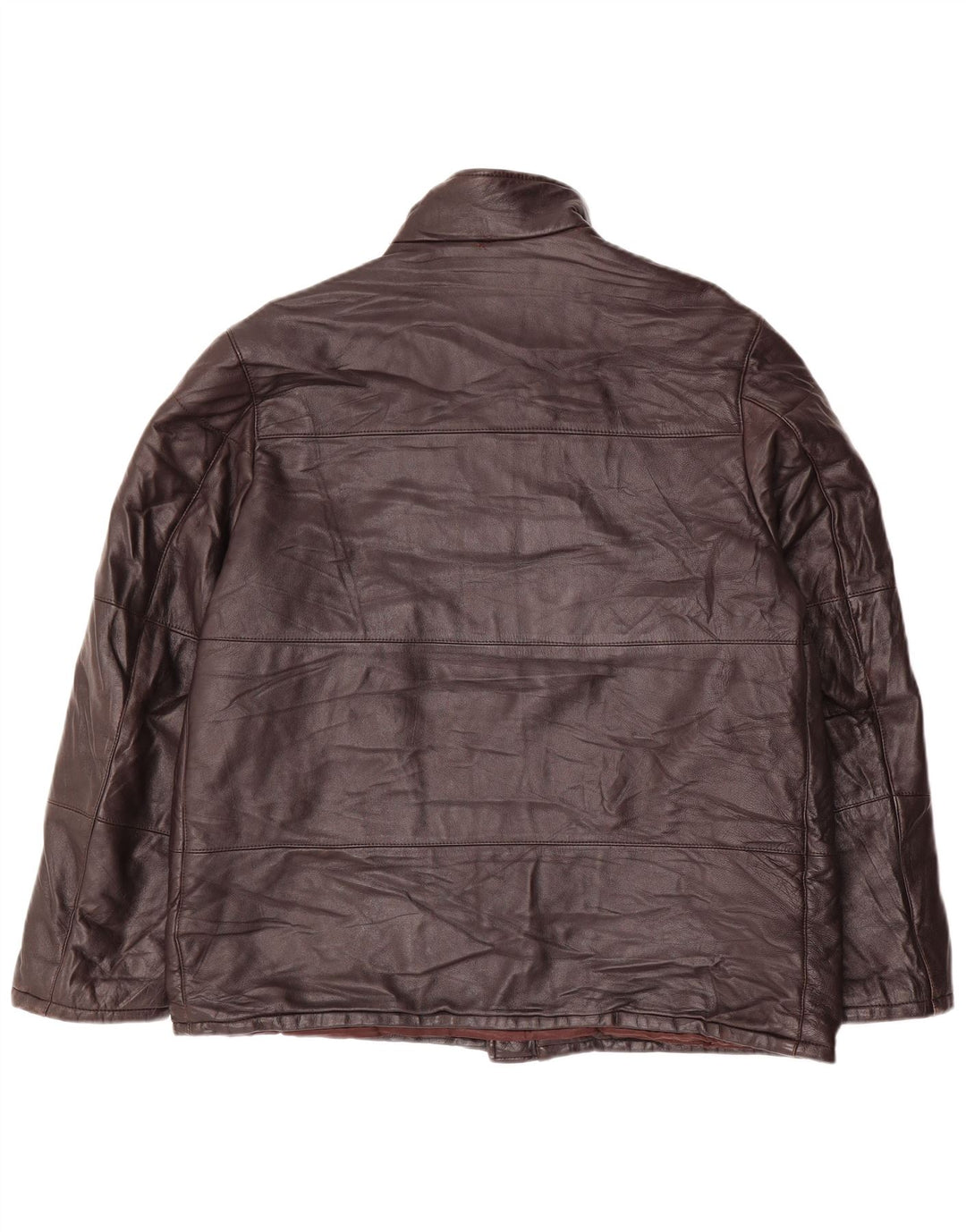 Jaqueta de couro masculina ESSEBI UK 40 grande marrom