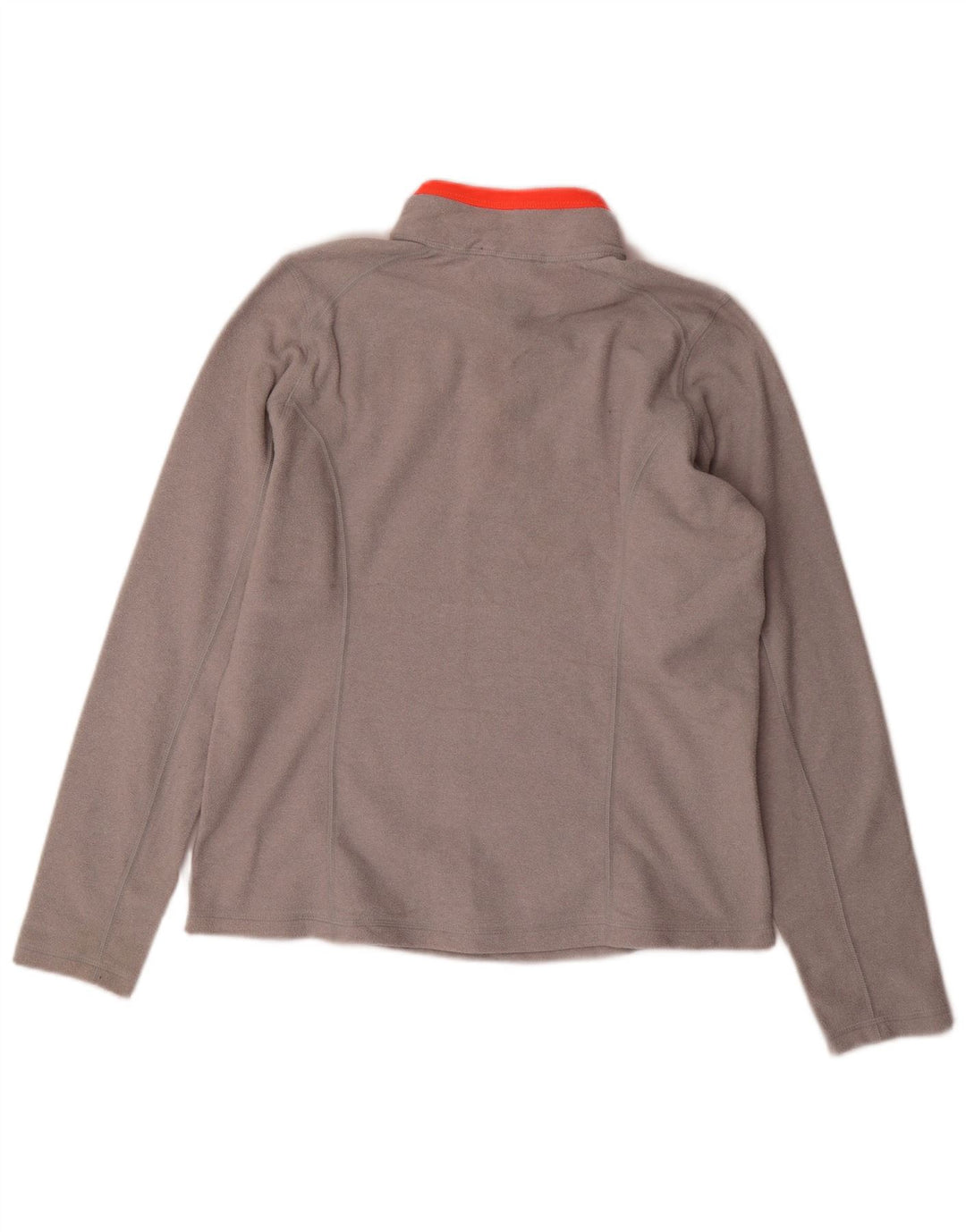 Jumper de lã feminino com gola e zíper THE NORTH FACE Reino Unido 14 poliéster cinza médio