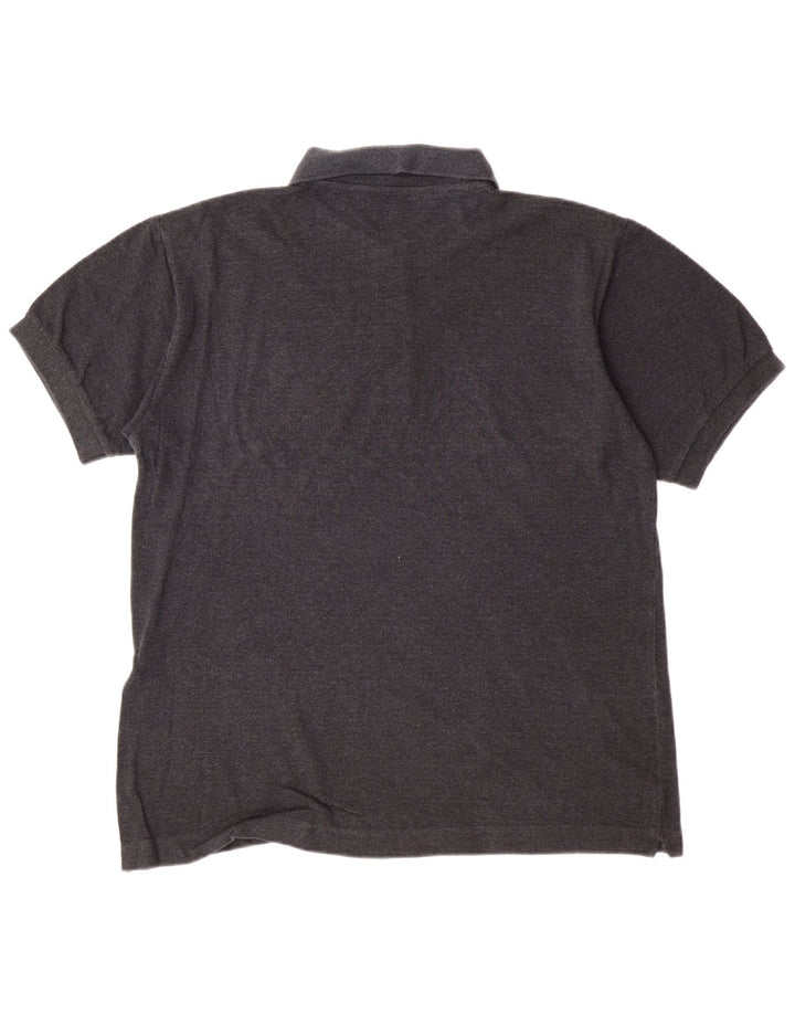Camisa polo masculina Kappa algodão cinza médio