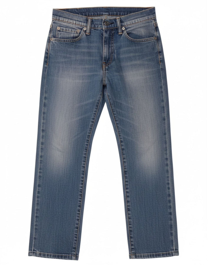 Levi's feminino 511 jeans retos W29 L26 algodão azul