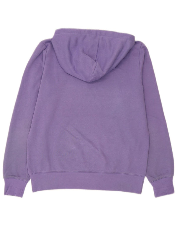 Jumper feminino com capuz gráfico Champion UK 16 grande algodão roxo