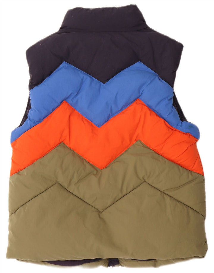 Superdry Womens acolchoado Gilet UK 12 Medium Multicolored Colourblock