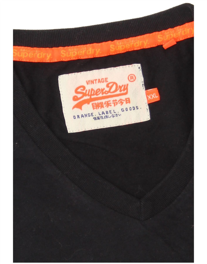 Camiseta masculina SUPERDRY Top 2XL preta
