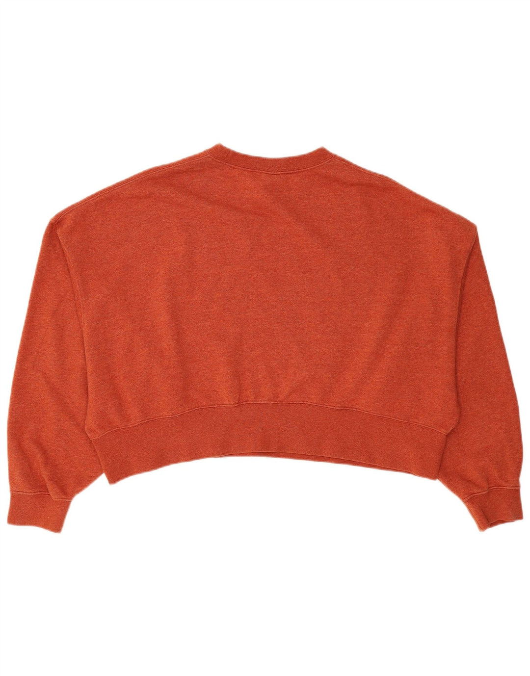 Nike Womens Crop Oversized Moletom Jumper UK 10 Pequeno Laranja Algodão