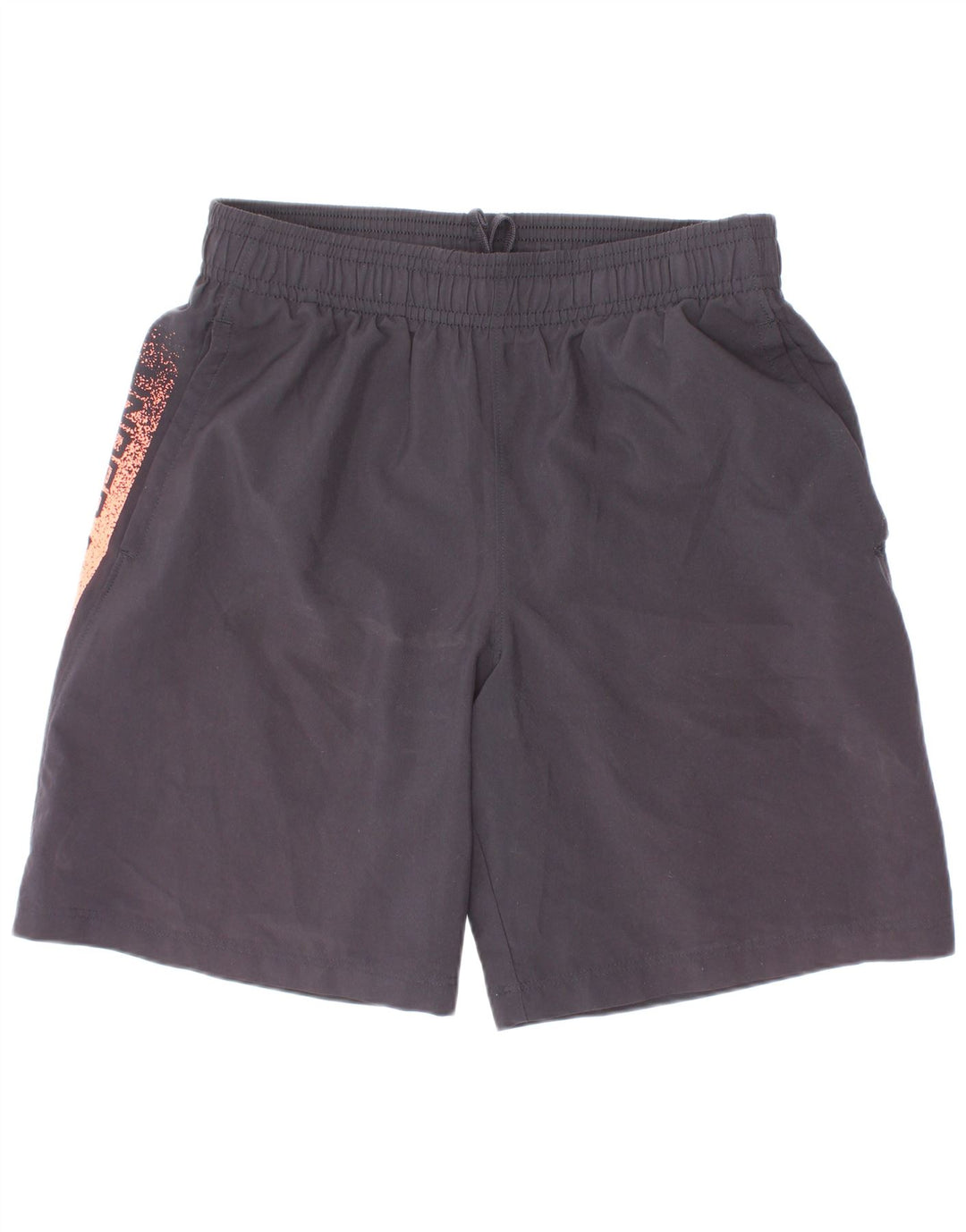 Shorts esportivos gráficos Under Armour Boys 9-10 anos médio preto poliéster