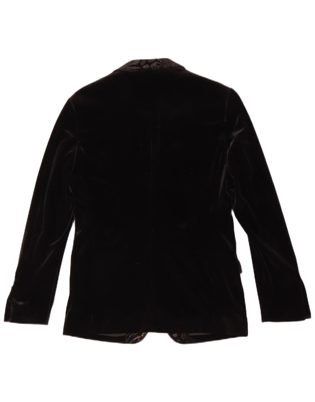 Jaqueta blazer masculina vintage de veludo com 1 botão tamanho 48 preto médio