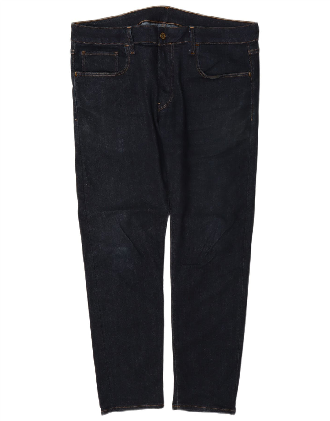G-Star Mens Slim Jeans W35 L30 Azul Marinho Algodão