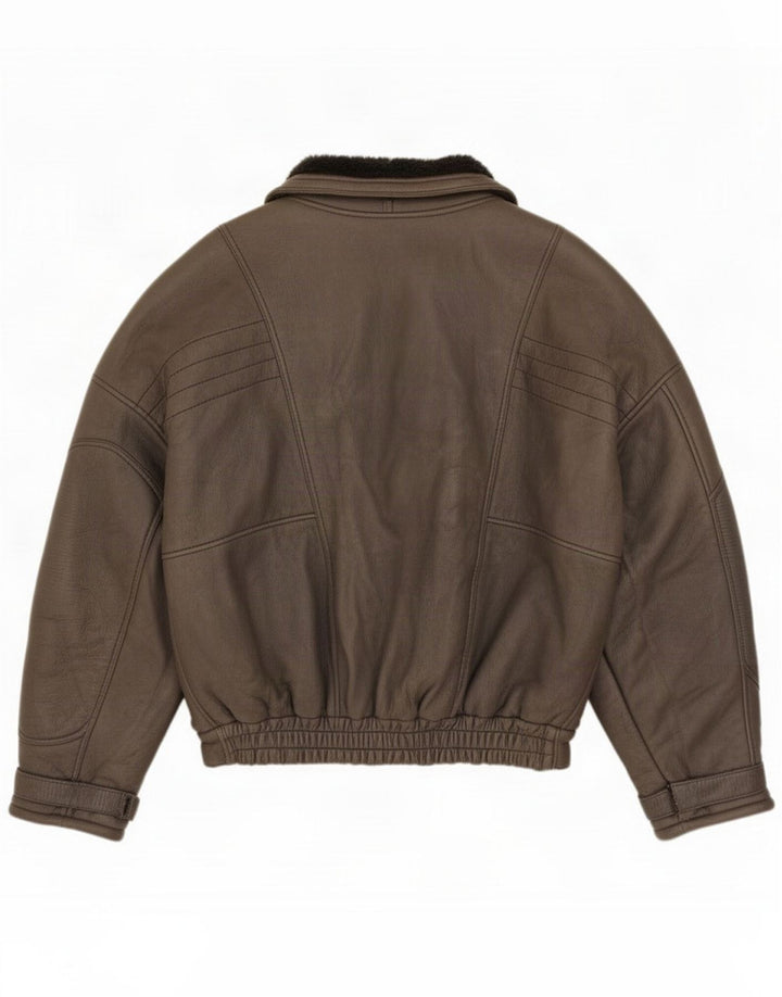 Guy Laroche Mens Shearling Jacket IT 52 XL Cinza