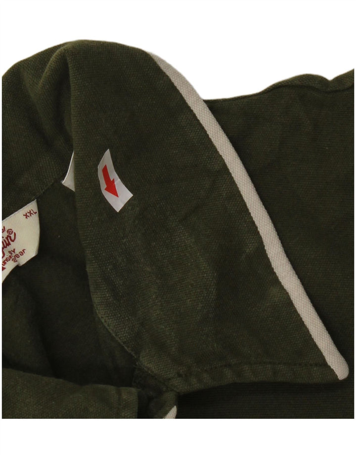 Camisa polo masculina Penguin 2XL algodão verde