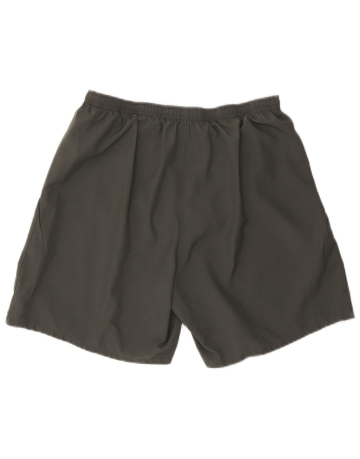 Shorts esportivos masculinos Nike Dri Fit grande poliéster cinza