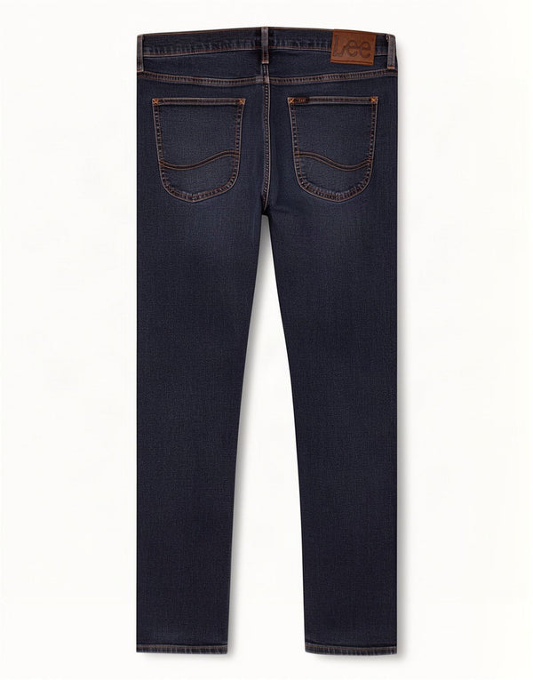 Lee Mens Slim Tapered Jeans W34 L32 Azul Marinho Algodão