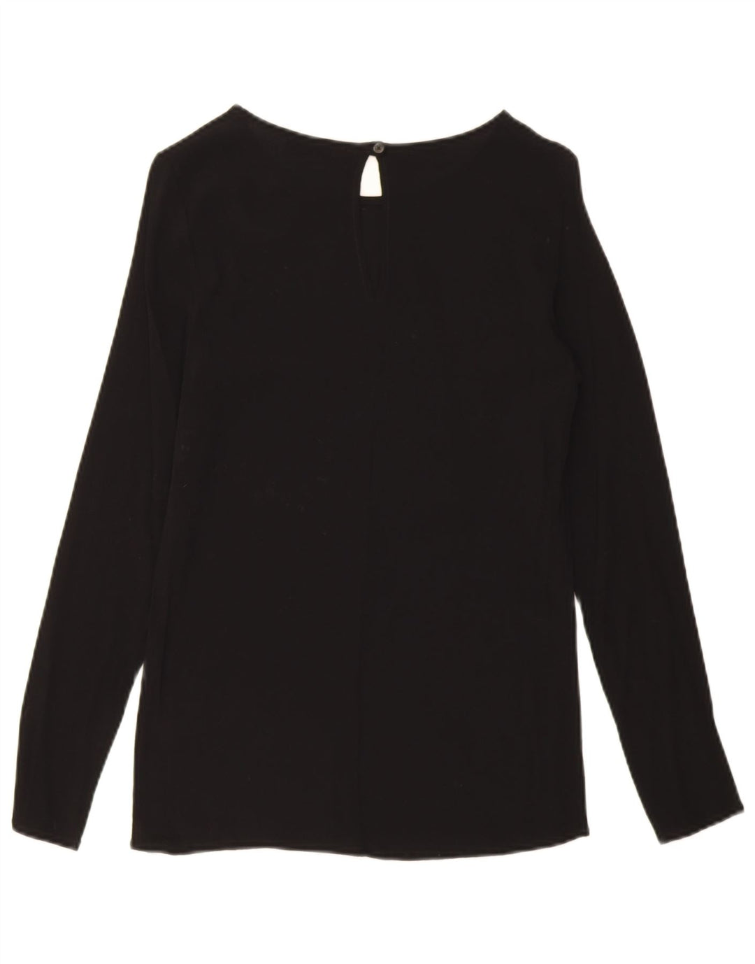 Trussardi Jeans Blusa feminina manga comprida top IT 42 médio preto viscose