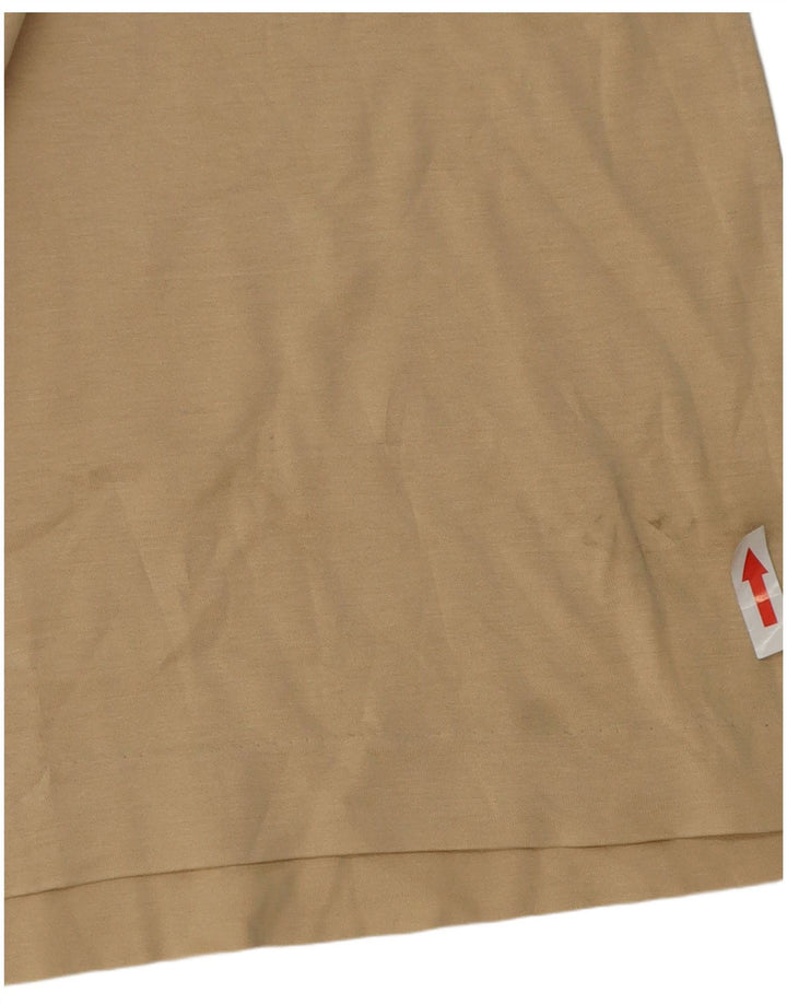 Camisa polo masculina Pooh de algodão bege médio