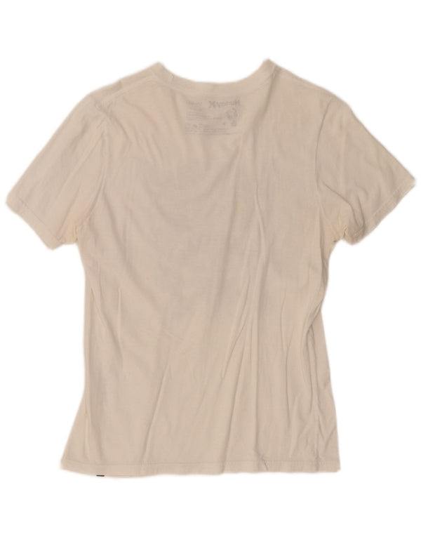Camiseta feminina gráfica Hurley UK 10 pequena algodão branco