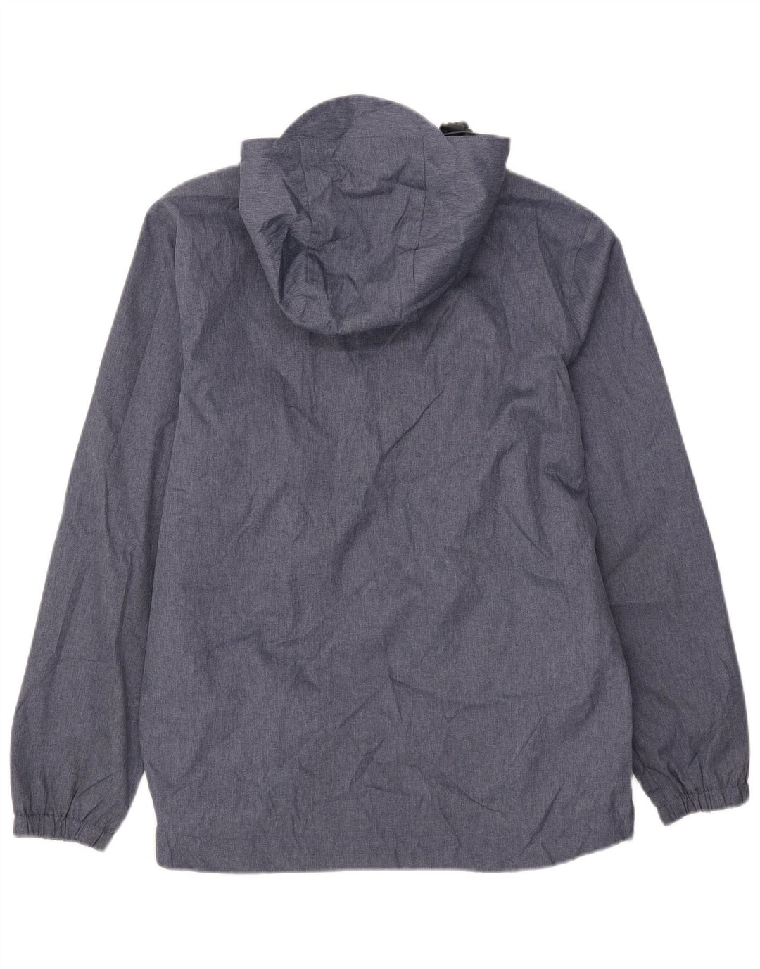 Jaqueta de chuva masculina Lyle & Scott com capuz Reino Unido 38 poliéster azul médio