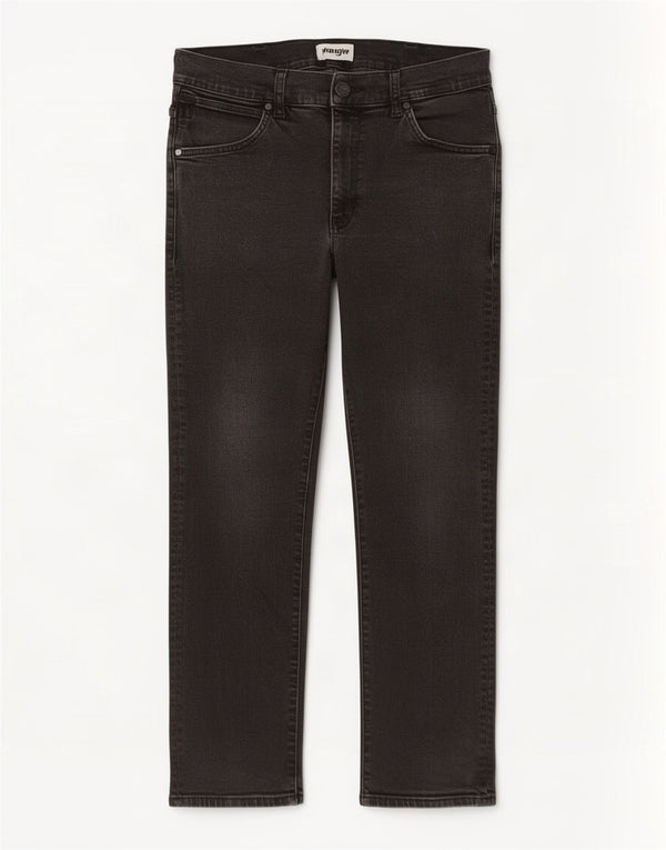 Wrangler Mens Larston Slim Tapered Jeans W34 L29 Algodão Preto