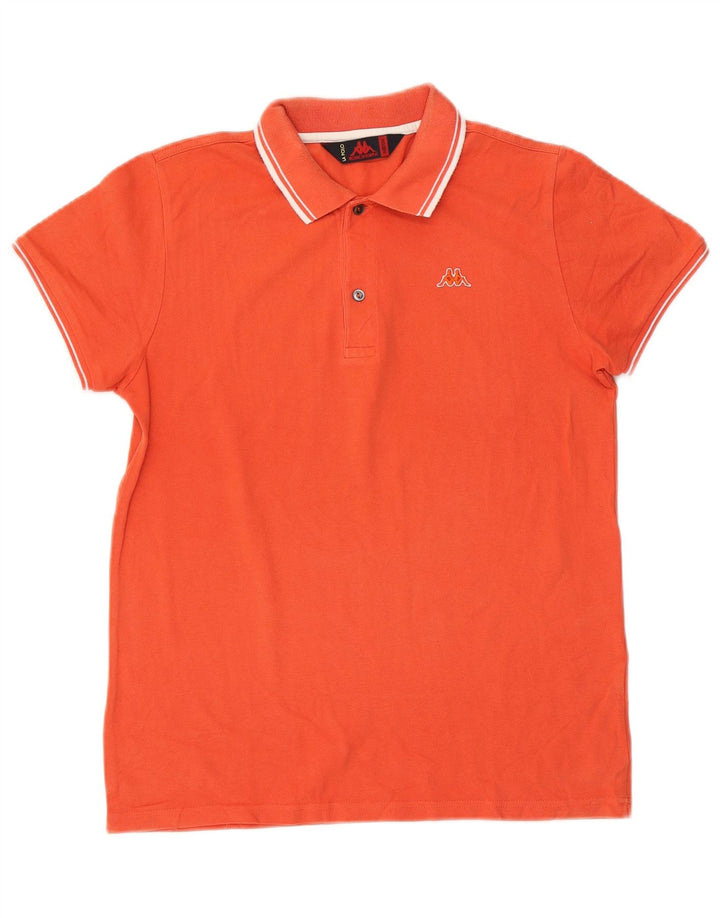 Camisa polo masculina Kappa laranja médio