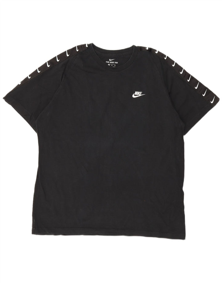 Camiseta gráfica masculina NIKE Top XL algodão preto