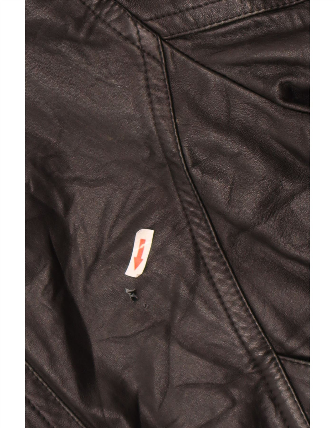 Jaqueta de couro masculina vintage UK 42 XL couro preto