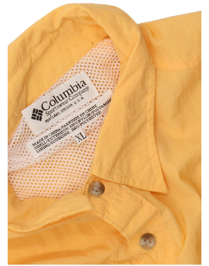 Camisa masculina Columbia XL amarela nylon